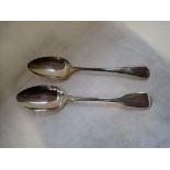 A SILVER FIDDLE PATTERN SERVING SPOON, and another similar (C.3.9oz) (2)