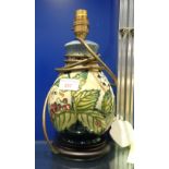 A MOORCROFT TABLE LAMP