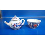 A MINIATURE CHINESE TEAPOT and a similar bowl (2)