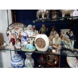 A COLLECTION OF CHINESE POTTERY FIGURES and other items