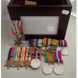 A COLLECTION OF WWII MEDALS