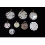 A COLLECTION OF SILVER-CASED AND OTHER POCKET WATCHES