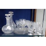 A COLLECTION OF GLASSWARE