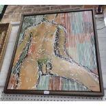 BEVERLEY PETER MEYERS, MALE NUDE, oil on canvas