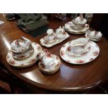 A COLLECTION OF ROYAL ALBERT 'OLD COUNTRY ROSES' DINNER AND TEA CHINA