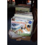 A COLLECTION OF LP RECORDS and a few 78's