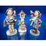 THREE HUMMELL FIGURES