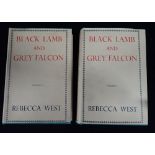 REBECCA WEST: 'BLACK LAMB AND GREY FALCON', 2 vols, pub MacMillan & Co Ltd 1946
