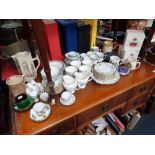 A ROYAL ALBERT 'HEATHER BELL' TEASET and similar ceramics