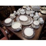 A COLLECTION OF WOODS WARE DINNER WARES, Royal Albert and Paragon tea wares (as lotted)