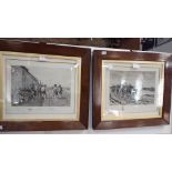 AFTER ERNEST MEISSONIER (1815-1891) Two Napoleonic War prints, one with the Emperor on horseback, ea