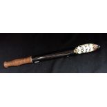 A 19TH CENTURY TURNED HARDWOOD TRUNCHEON 'DORSET POLICE CH SUPT 1700' (repainted)