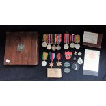 A COLLECTION OF WWII MEDALS INCLUDING A TERRITORIALS MEDAL named for 5239796 C.S.JT.A.J.E. BOWLER.R.