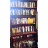 A LARGE COLLECTION OF BOOKS including many modern First Editions (contents of book case)