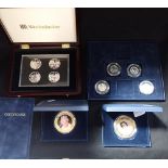 A COLLECTION OF CASED WESTMINSTER COMMEMORATIVE COINS with Certificates