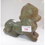 AN ARCHAISTIC JADE MYTHICAL BEAST