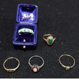 A COLLECTION OF DRESS RINGS