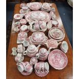 A COLLECTION OF PINK TRANSFER TEA AND DINNER WARE