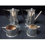 A 1920S SILVER PLATED FOUR PIECE COFFEE SET