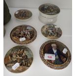 A COLLECTION OF CERAMIC JAR COVERS