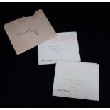 THREE FACSIMILE WINSTON CHURCHILL 'THANK YOU' LETTERS