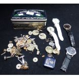 A COLLECTION OF JEWELLERY, WATCHES AND COINS