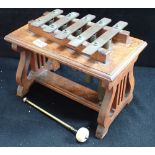 AN EDWARDIAN DINNER GONG, IN THE FORM OF A XYLOPHONE