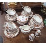 AN EDWARDIAN COPELAND SPODE 'INDIA TREE' TEA SERVICE