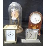 A COLLECTION OF TABLE CLOCKS AND CARRIAGE CLOCKS