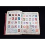 A LATE VICTORIAN STAMP ALBUM