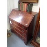 A GEORGE III MAHOGANY BUREAU