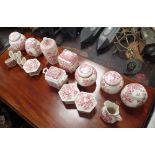 A COLLECTION OF MASONS IRONSTONE GINGER JARS