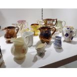 A COLLECTION OF SMALL CERAMIC JUGS