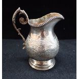 A VICTORIAN SILVER CREAM JUG