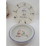 A LIMITED EDITION CERAMIC PLATE BY ASHSTEAD POTTERS