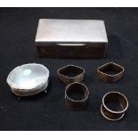 A COLLECTION OF SILVER ITEMS