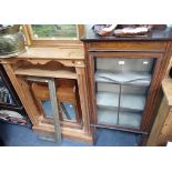 AN EDWARDIAN MAHOGANY CHINA CABINET