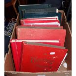 A COLLECTION OF VINTAGE STAMP ALBUMS