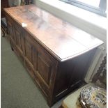 AN EARLY GEORGE II OAK MULE CHEST