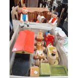 A COLLECTION OF VINTAGE WOODEN TOYS