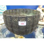 A BURMESE BRONZE JARDINIERE, 26cm dia.