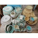 A COLLECTION OF SUSIE COOPER TEA AND DINNERWARE and other ceramics