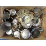A COLLECTION OF SILVER PLATED WARES