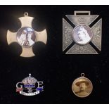 A BADEN POWELL PENDANT, a Victorian commemorative medal and similar items