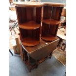 A PAIR OF ART DECO MAHOGANY BEDSIDE TABLES