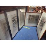 CECIL ALDIN: A COLLECTION OF PRINTS FROM THE 'OLD INNS' SERIES, all signed to the margin (5)