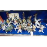 A LARGE COLLECTION OF KARL ENS BIRDS and similar bird ornaments