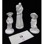 SPODE; THREE FIGURES FROM THE 'PAULINE SHONE' COLLECTION