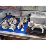 LLADRO; A COLLECTION OF DOG STUDIES (7) (all boxed)