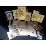 A COLLECTION OF VICTORIAN AND LATER GREETINGS CARDS